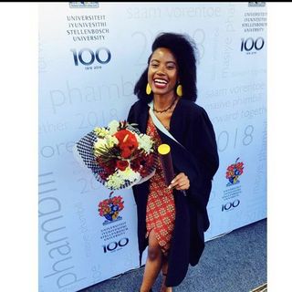 Deborah at her BCom graduation