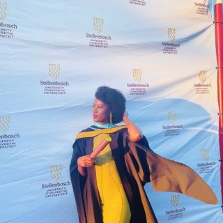 Deborah at her MEng graduation